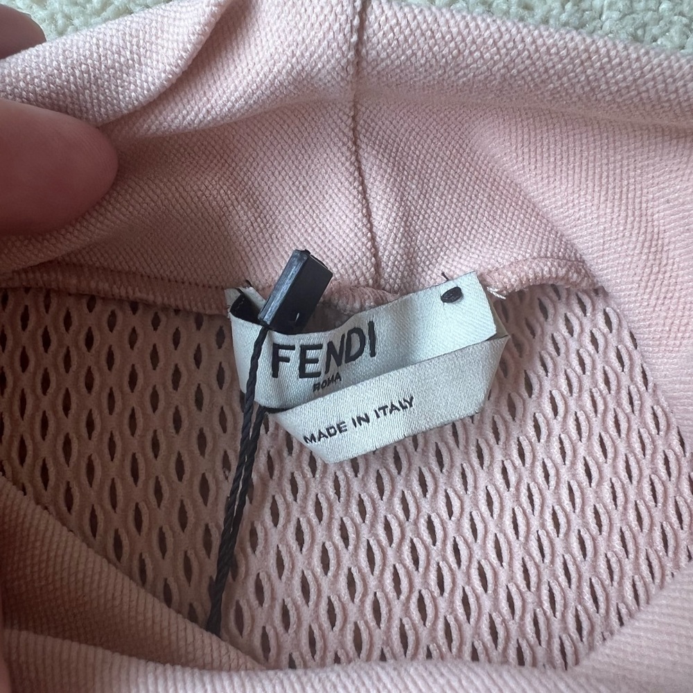 FENDI Light Pink Micro Mesh Bodysuit XL - Picture 8 of 10